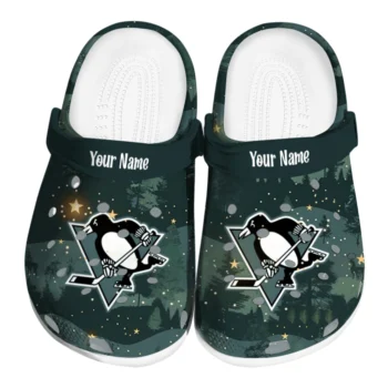 personalized pittsburgh penguins deer nightscape clogs best selling