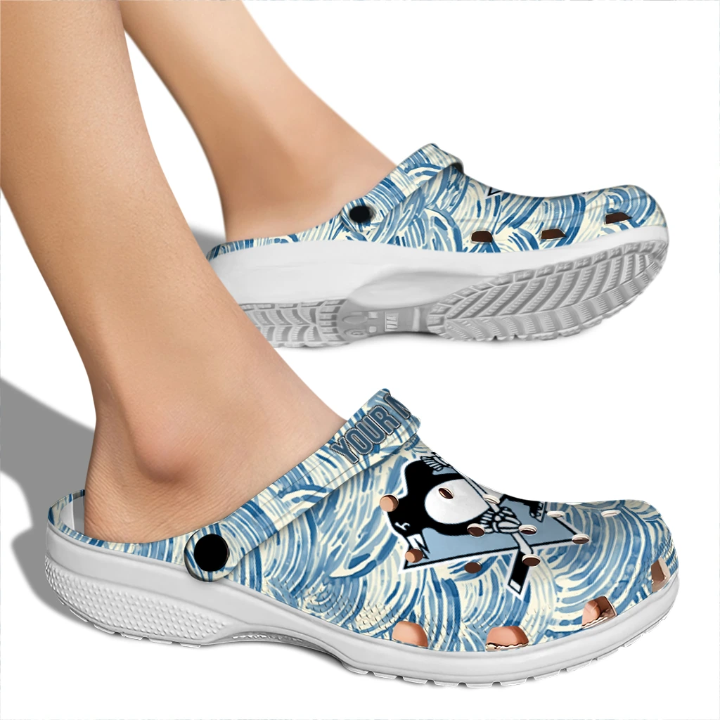 personalized pittsburgh penguins sea swirls clogs fashion forward personalized pittsburgh penguins sea swirls clogs fashion forward
