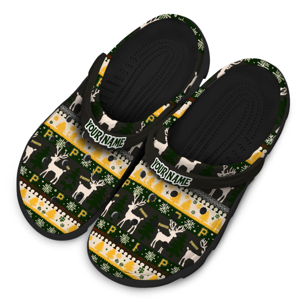 personalized pittsburgh pirates christmas motif clogs latest model personalized pittsburgh pirates christmas motif clogs latest model