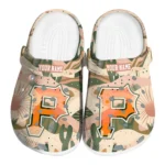 personalized pittsburgh pirates desert cactus pattern clogs best selling