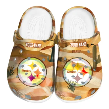 personalized pittsburgh steelers desert layers clogs best selling
