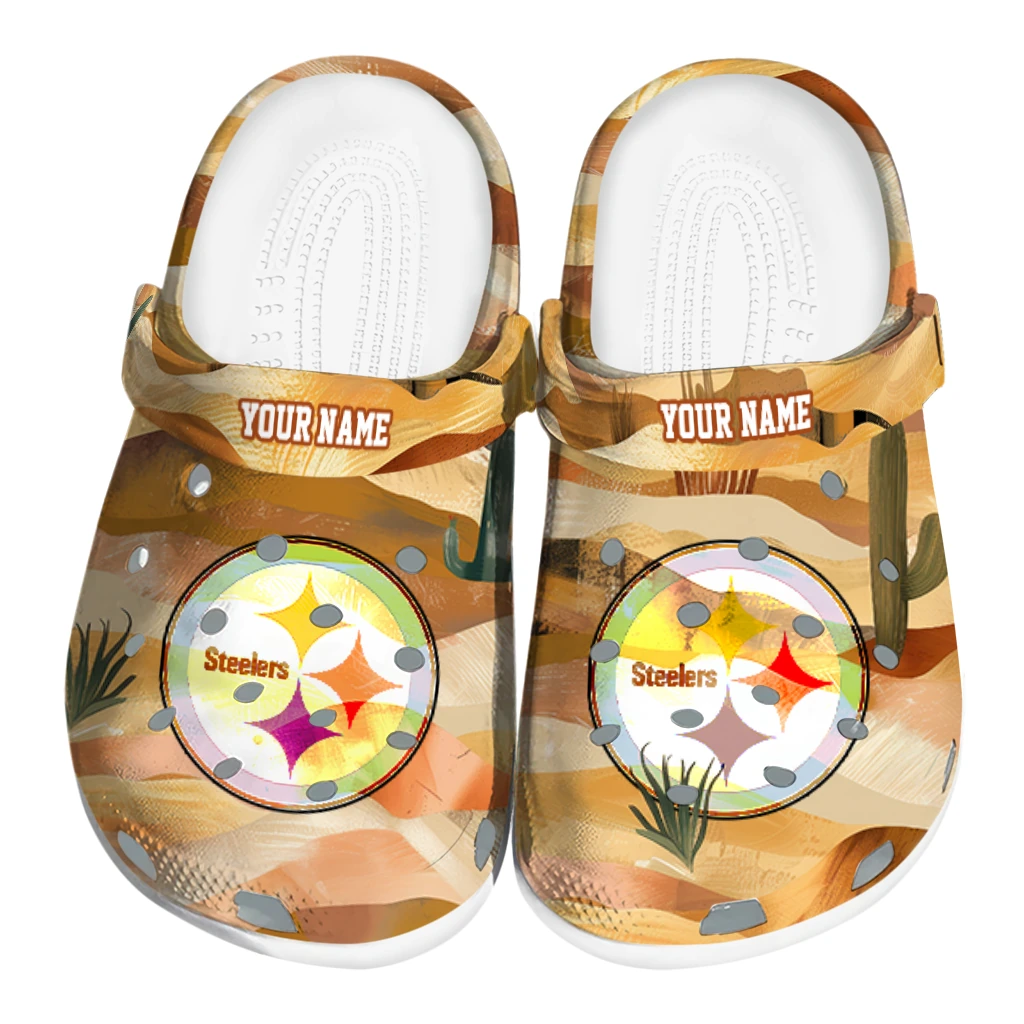 personalized pittsburgh steelers desert layers clogs best selling personalized pittsburgh steelers desert layers clogs best selling