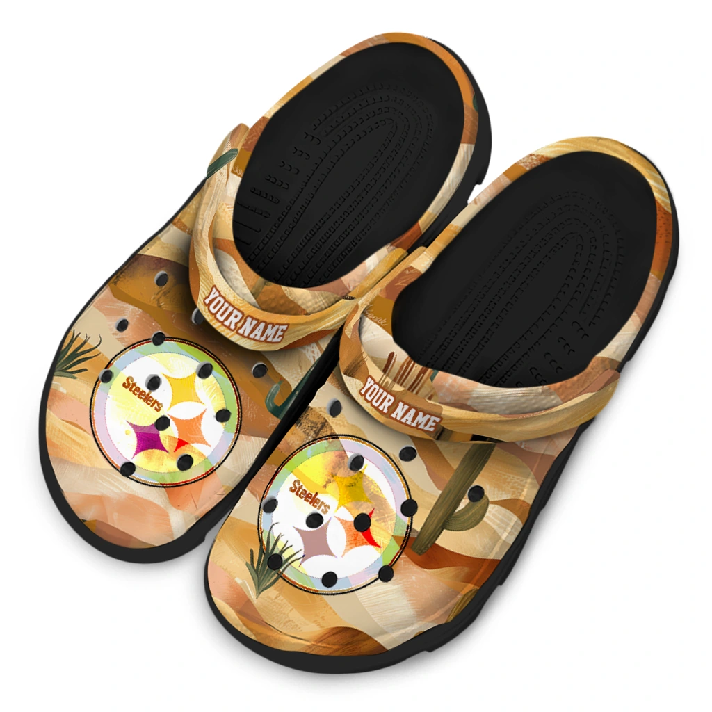 personalized pittsburgh steelers desert layers clogs latest model personalized pittsburgh steelers desert layers clogs latest model