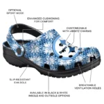 personalized pittsburgh steelers snowflake mosaic clogs best selling