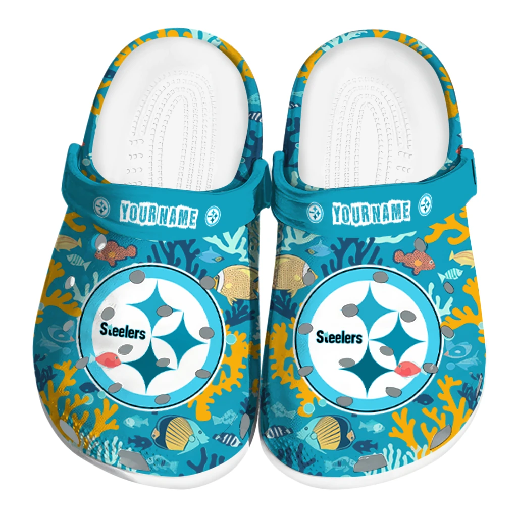 personalized pittsburgh steelers tropical fish ocean clogs best selling personalized pittsburgh steelers tropical fish ocean clogs best selling