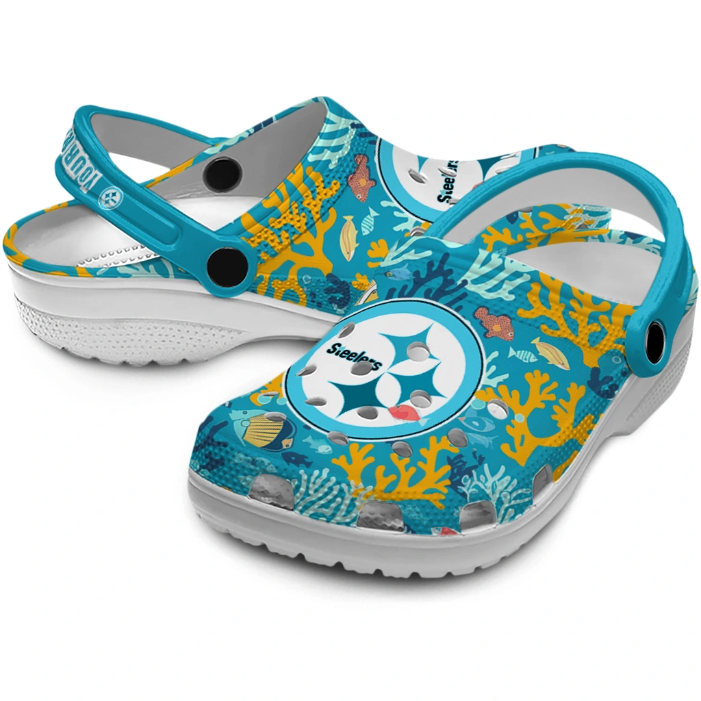 personalized pittsburgh steelers tropical fish ocean clogs high quality personalized pittsburgh steelers tropical fish ocean clogs high quality