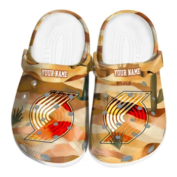 personalized portland trail blazers desert layers clogs best selling