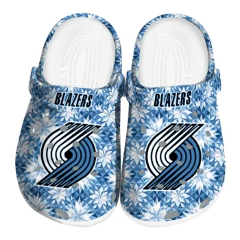 personalized portland trail blazers snowflake mosaic clogs best selling