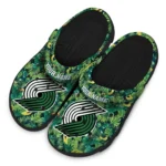 personalized portland trail blazers tropical leaves clogs best selling