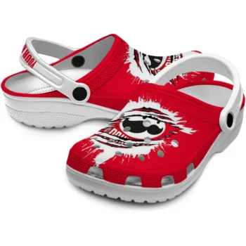 personalized pringles red claw red white clogs high quality hey clogs