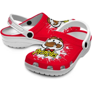 personalized pringles red splash red white clogs high quality hey clogs