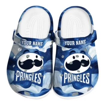 personalized pringles wavy pattern blue white clogs best selling hey clogs
