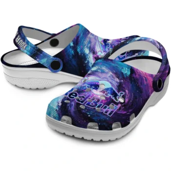 personalized red bull cosmos purple blue clogs high quality hey clogs