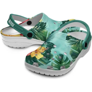 personalized reeses hawaii design green red clogs high quality hey clogs