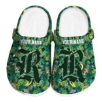 personalized rice owls tropical leaves clogs best selling