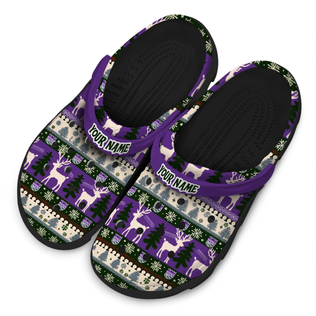 personalized sacramento kings christmas motif clogs latest model personalized sacramento kings christmas motif clogs latest model