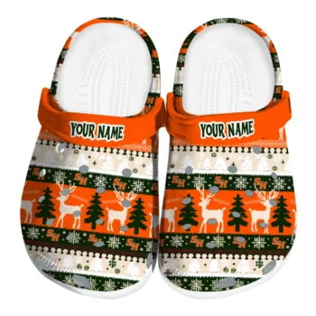 personalized sam houston bearkats christmas motif clogs best selling