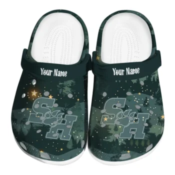 personalized sam houston bearkats deer nightscape clogs best selling