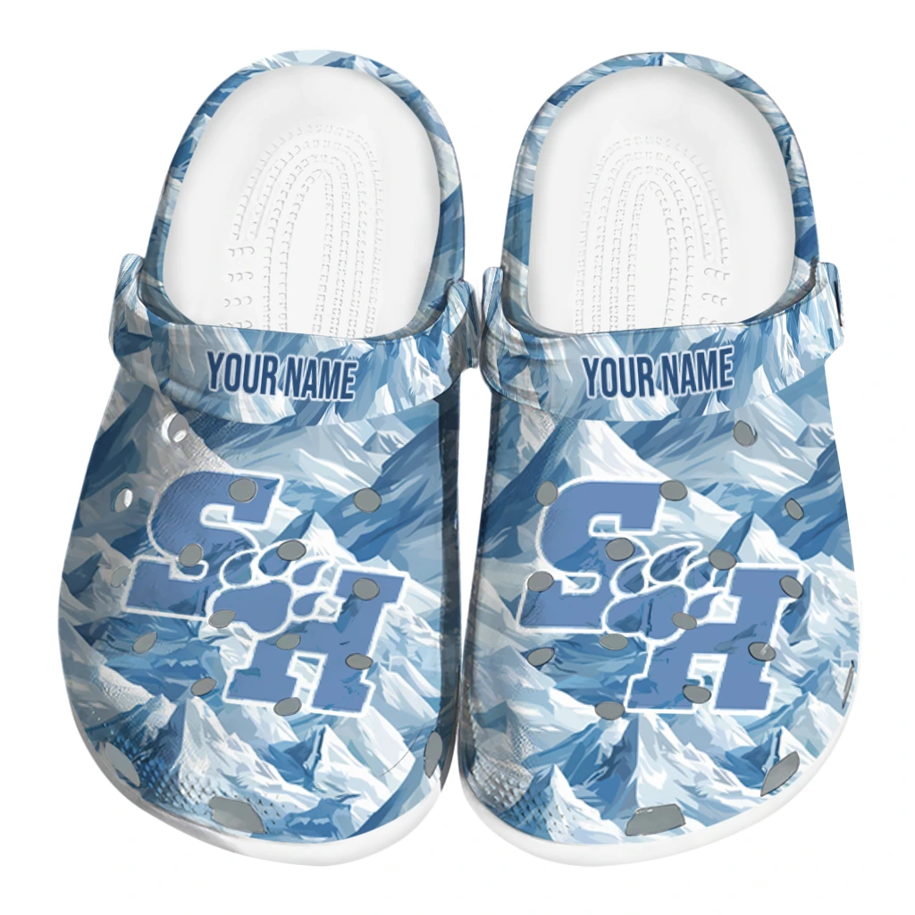 personalized sam houston bearkats mountain artwork clogs best selling personalized sam houston bearkats mountain artwork clogs best selling