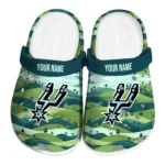 personalized san antonio spurs hills illustration clogs best selling