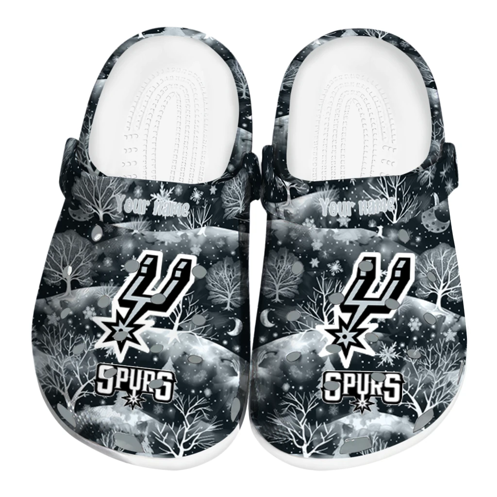 personalized san antonio spurs snowy hills clogs best selling personalized san antonio spurs snowy hills clogs best selling