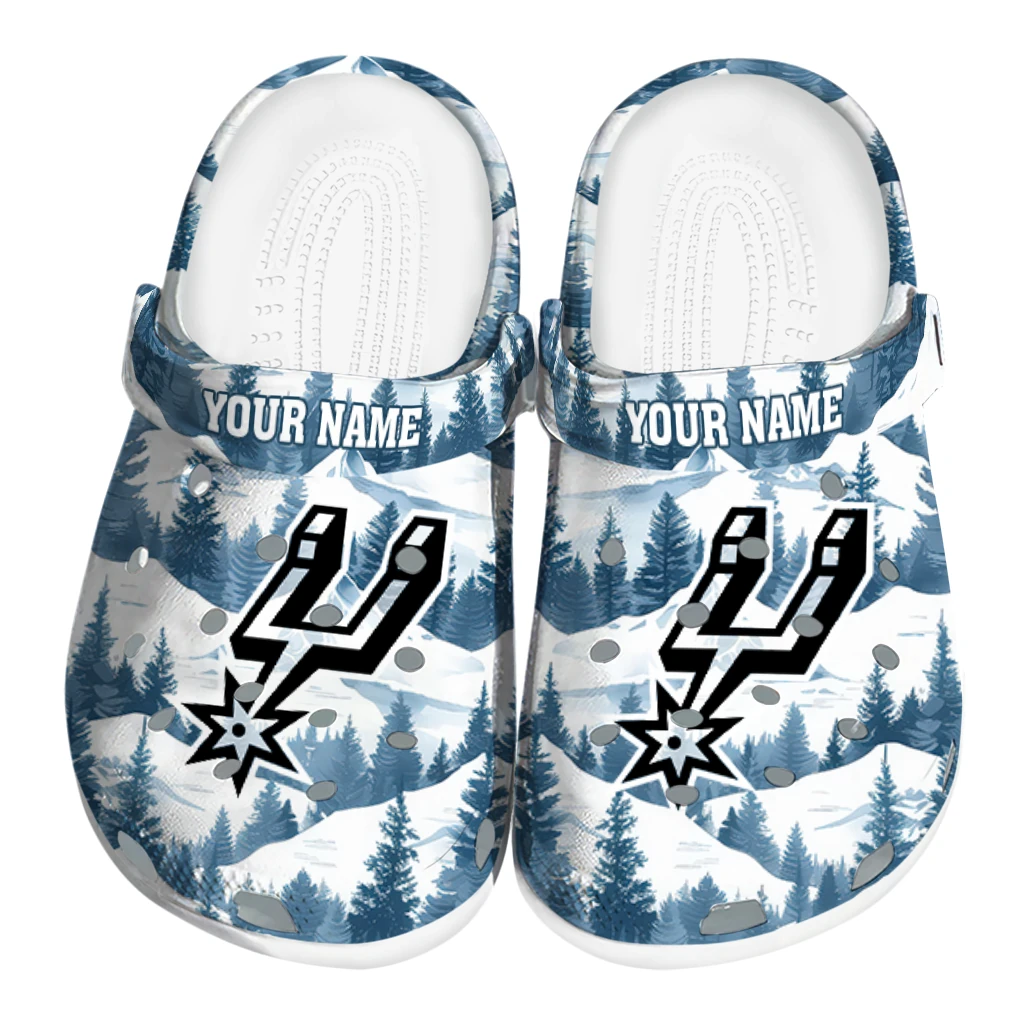 personalized san antonio spurs snowy mountains clogs best selling personalized san antonio spurs snowy mountains clogs best selling