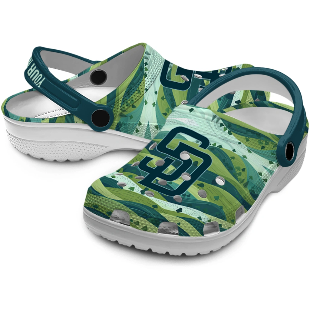 personalized san diego padres hills illustration clogs high quality personalized san diego padres hills illustration clogs high quality