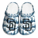 personalized san diego padres snowy mountains clogs best selling