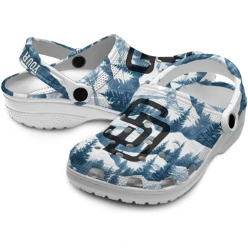 personalized san diego padres snowy mountains clogs high quality