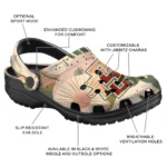 personalized san diego state aztecs desert cactus pattern clogs best selling