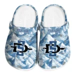 personalized san diego state aztecs mountain artwork clogs best selling