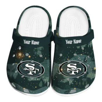 personalized san francisco 49ers deer nightscape clogs best selling