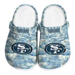 personalized san francisco 49ers sea swirls clogs best selling