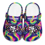 personalized san francisco 49ers swirling mushrooms clogs best selling