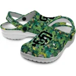 personalized san francisco giants tropical leaves clogs best selling