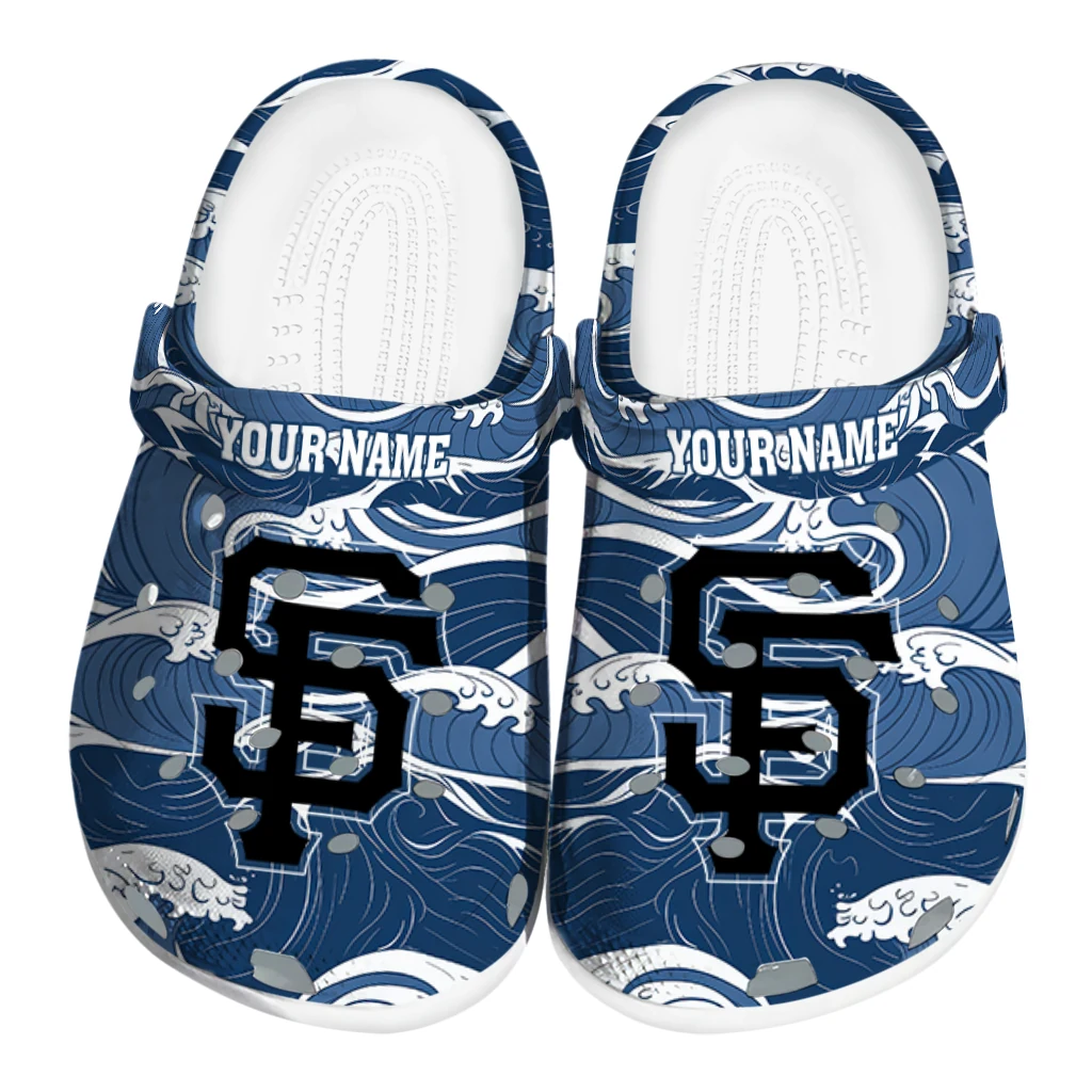 personalized san francisco giants wave flow clogs best selling personalized san francisco giants wave flow clogs best selling