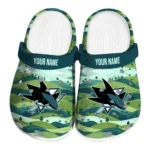 personalized san jose sharks hills illustration clogs best selling
