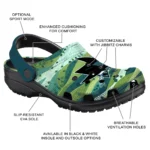 personalized san jose sharks hills illustration clogs best selling