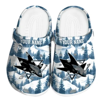 personalized san jose sharks snowy mountains clogs best selling