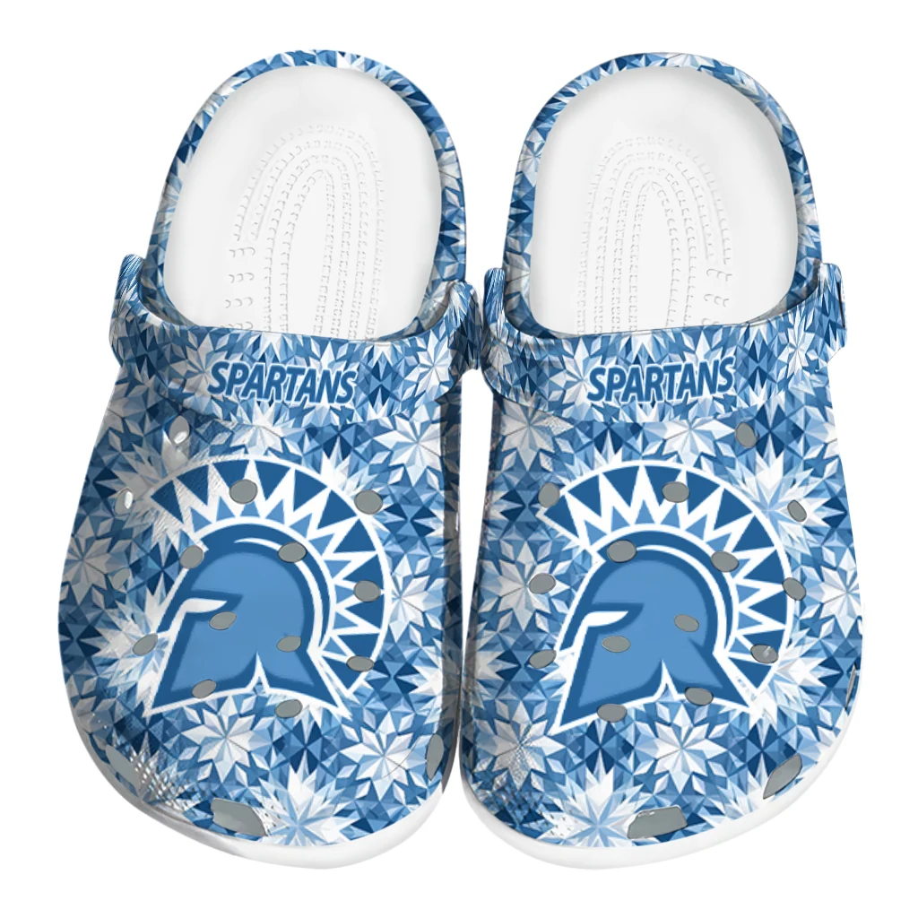 personalized san jose state spartans snowflake mosaic clogs best selling personalized san jose state spartans snowflake mosaic clogs best selling