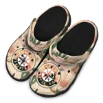 personalized seattle mariners desert cactus pattern clogs best selling
