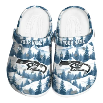 personalized seattle seahawks snowy mountains clogs best selling