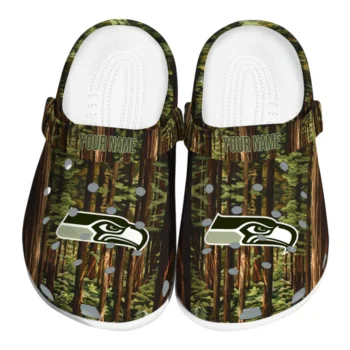 personalized seattle seahawks woods forest designs clogs best selling