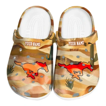 personalized smu mustangs desert layers clogs best selling