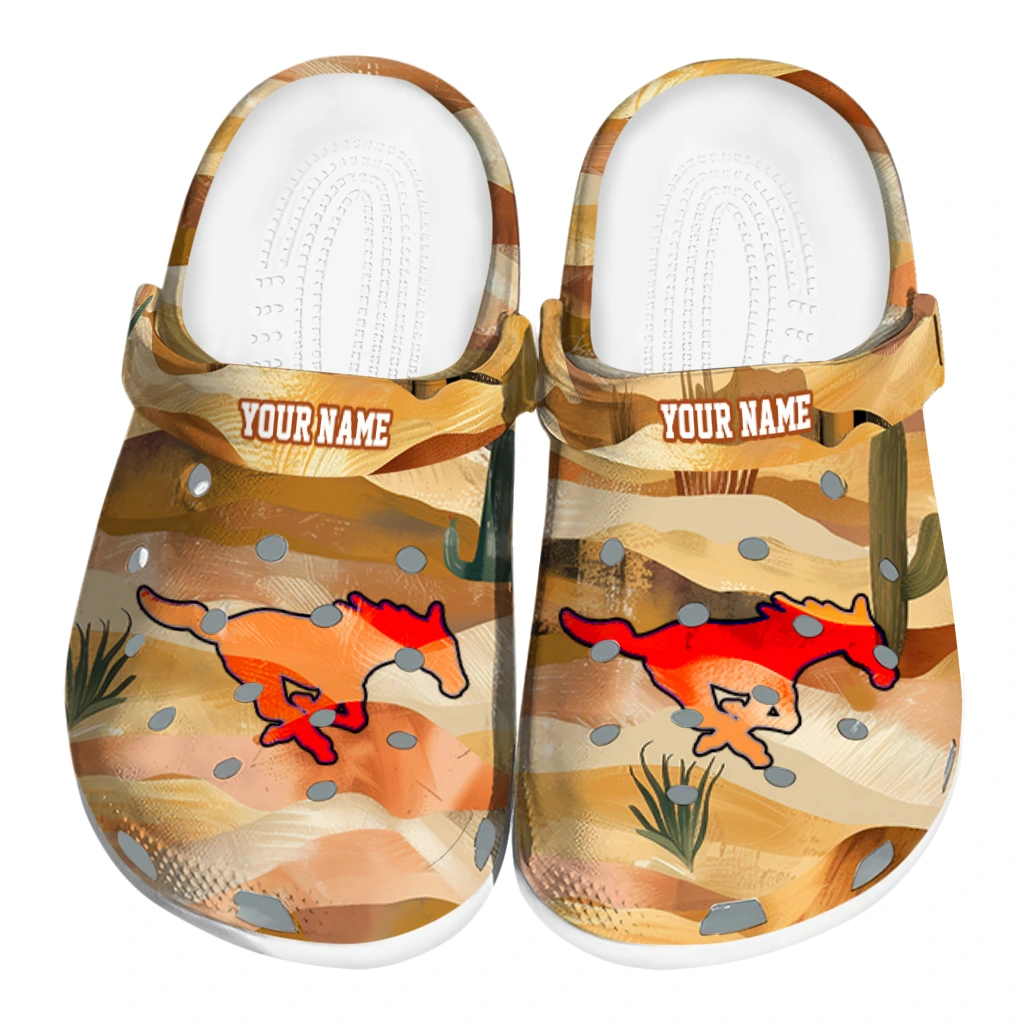 personalized smu mustangs desert layers clogs best selling personalized smu mustangs desert layers clogs best selling