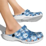 personalized smu mustangs snowflake mosaic clogs best selling
