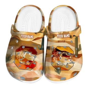 personalized south carolina gamecocks desert layers clogs best selling