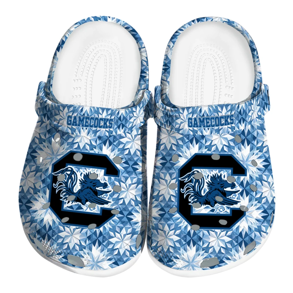 personalized south carolina gamecocks snowflake mosaic clogs best selling personalized south carolina gamecocks snowflake mosaic clogs best selling