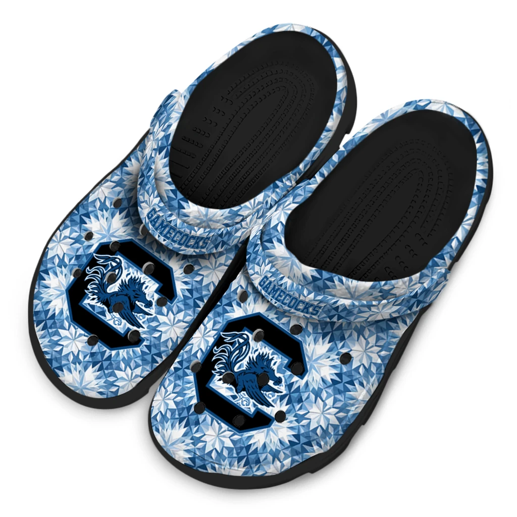 personalized south carolina gamecocks snowflake mosaic clogs latest model personalized south carolina gamecocks snowflake mosaic clogs latest model