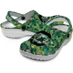 personalized south carolina gamecocks tropical leaves clogs best selling